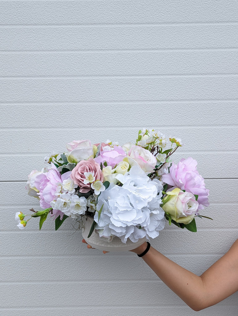 Blossoming Blush Mauve Centerpiece - Beaudry Flowers