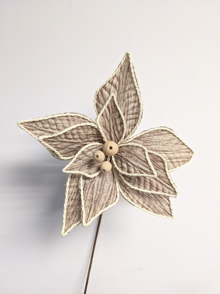 Decorative Natural Woodland Poinsettia - Beaudry Flowers
