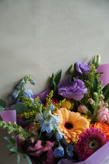 Vibrant & Colourful Hand-tied Bouquet - Beaudry Flowers