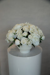 Cloud White Faux Arrangement