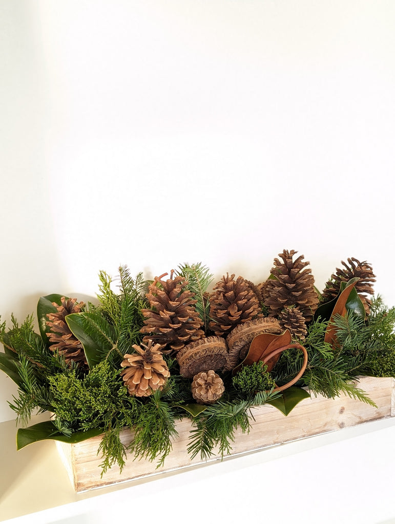 Trailing Evergreen Centrepiece - Beaudry Flowers