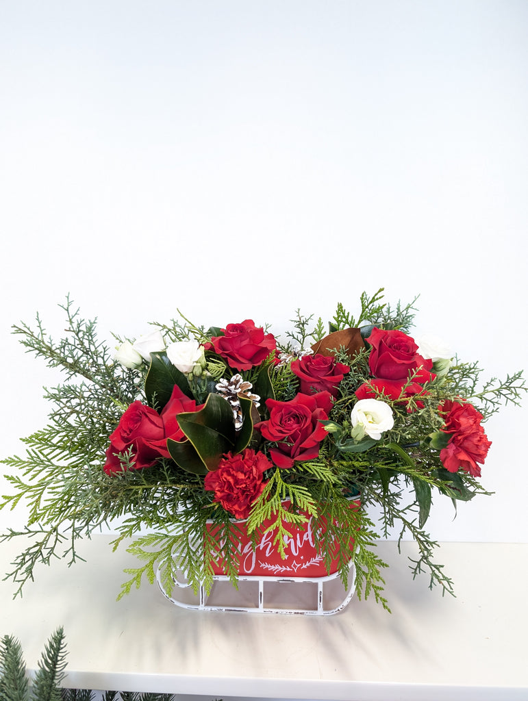 Sleigh Ride Arrangement - Beaudry Flowers