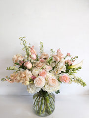 Dusty Rose Elegance Vase Arrangement - Beaudry Flowers