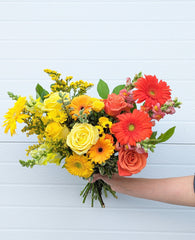 Sunset Ombre Hand-Tied Bouquet - Beaudry Flowers