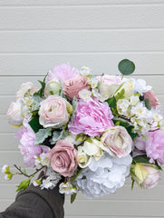 Blossoming Blush Mauve Centerpiece - Beaudry Flowers