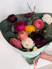 Ranunculus Hand Tied Bouquet - Beaudry Flowers