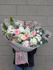 Rosé Hand-tied Bouquet - Beaudry Flowers