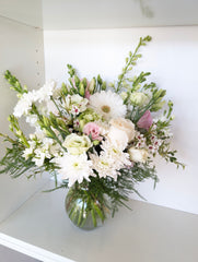 Light Blush Vase Arrangement - Beaudry Flowers