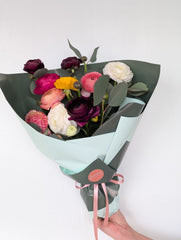 Ranunculus Hand Tied Bouquet - Beaudry Flowers
