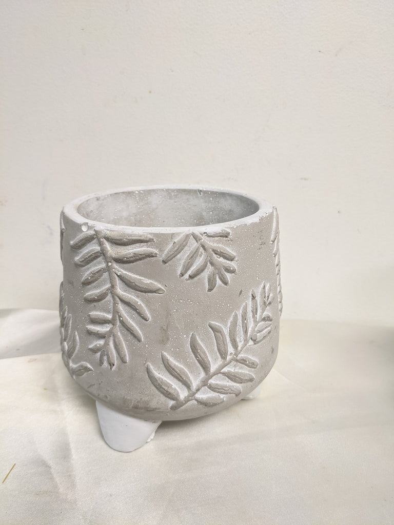 Leaf Pedestal Pot 5x4.75" - Beaudry Flowers