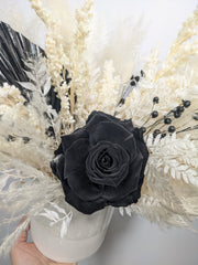 Black Accent Dried Arrangement - Beaudry Flowers