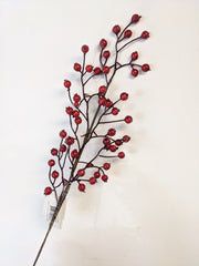 Decorative Red Faux Berries - Beaudry Flowers