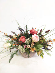 Artificial/Silk Coral Charm Arrangement