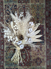 Dried Holiday Cotton Bouquet - Beaudry Flowers