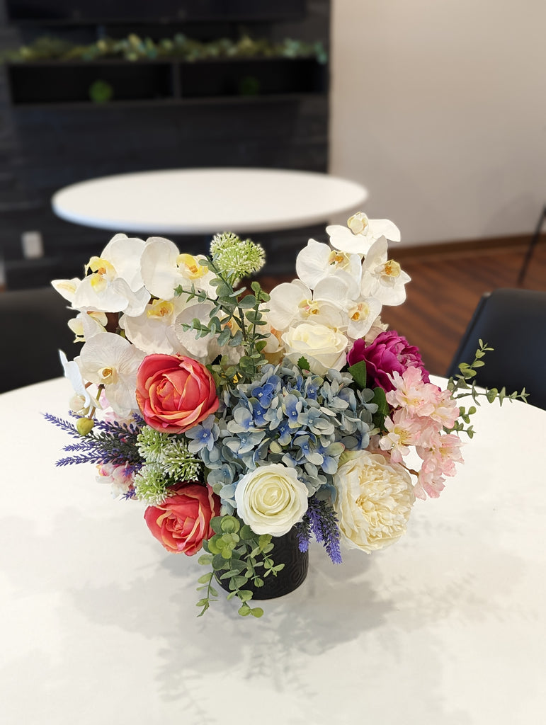 Artificial & Silk Amber Centrepiece - Beaudry Flowers