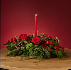 By the Candlelight Centerpiece - Beaudry Flowers